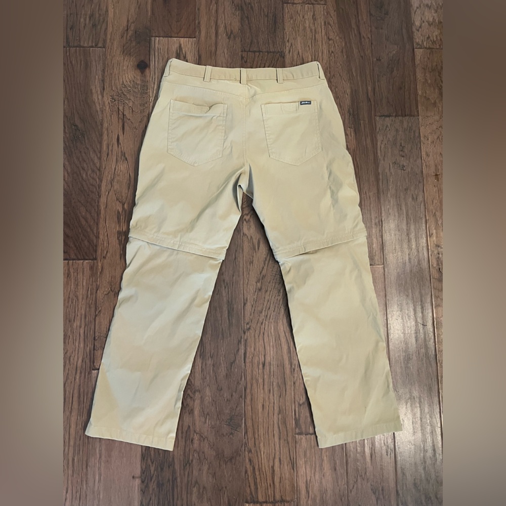 Eddie Bauer Men's Beige Khaki Cargo Convertible Outdoor Pants Size 38x30 - Picture 3 of 5